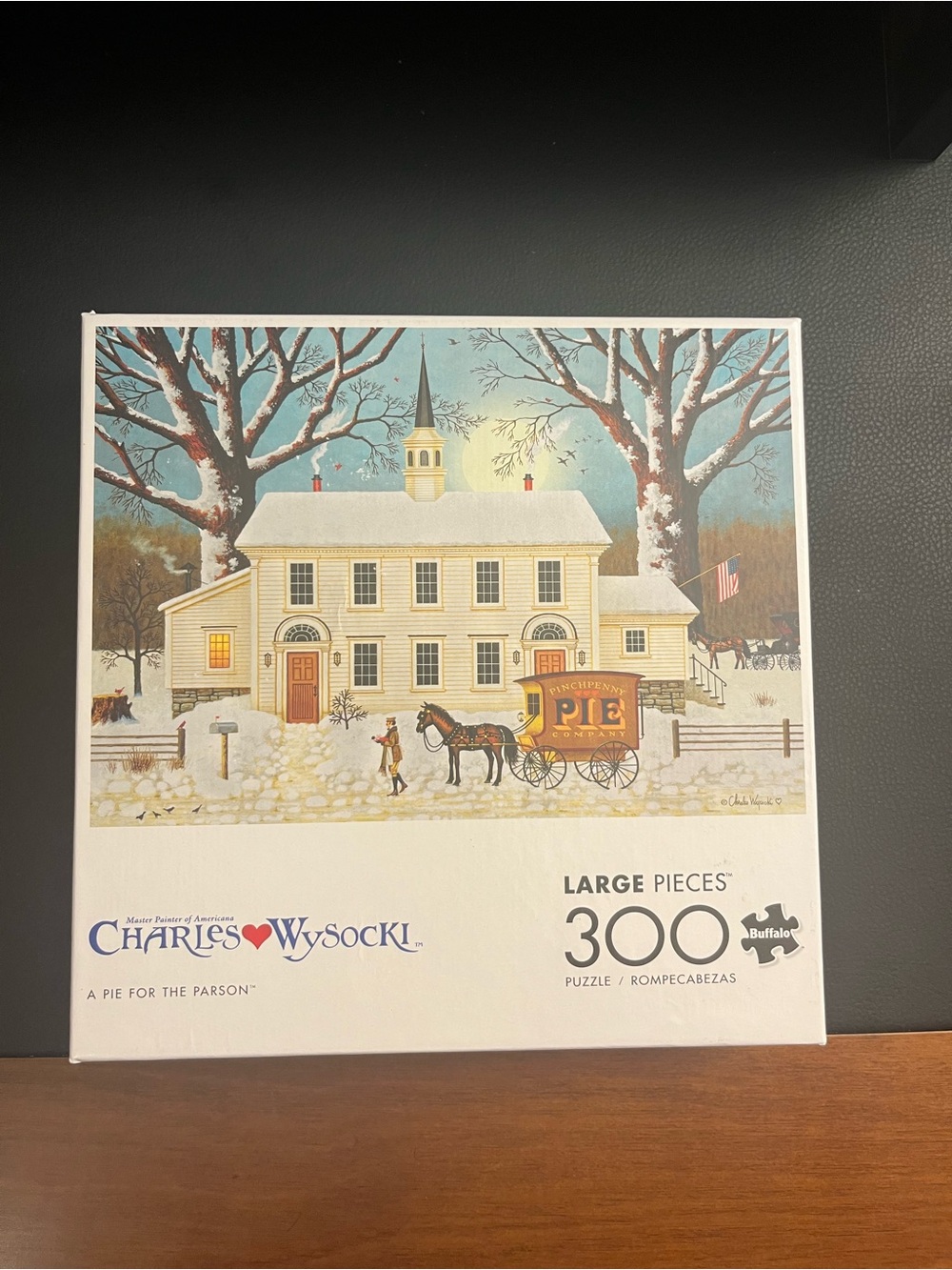 Charles Wysocki - A PIE FOR THE PARSON - Large Pieces 300-Piece Puzzle